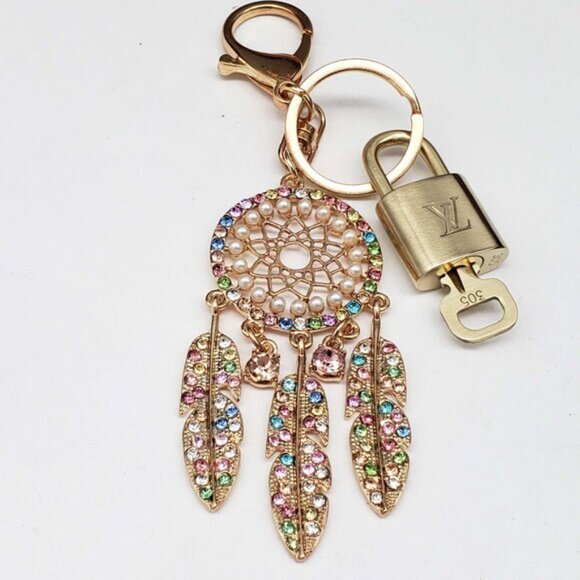 Authentic Louis Vuitton Lock & Key with unbranded Bagcharm, Keycharm, Keychain - Picture 5 of 8